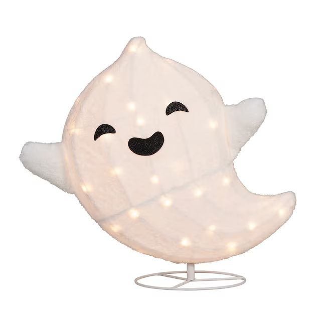 Haunted Living 24-in LED Plush Ghost Decoration | Lowe's