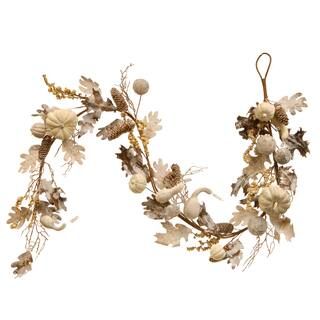 6ft. White Pumpkin and Pinecone Garland | Michaels Stores
