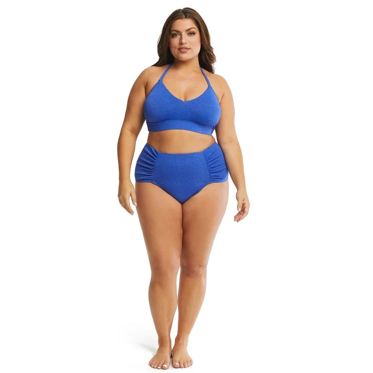 Time and Tru Women's Halter Bralette Bikini Top | Walmart (US)