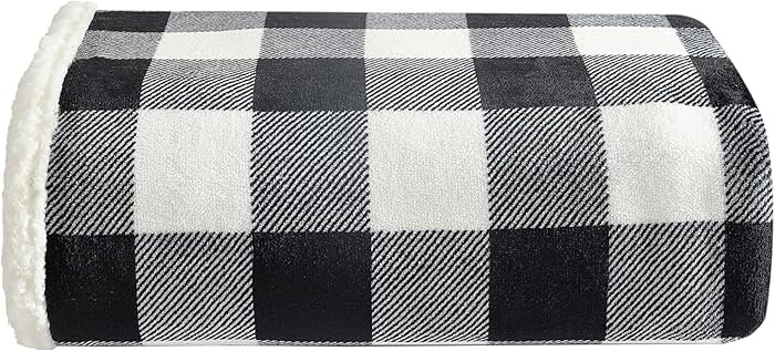 Eddie Bauer - Throw Blanket, Reversible Sherpa Fleece Bedding, Buffalo Plaid Home Decor for All S... | Amazon (US)