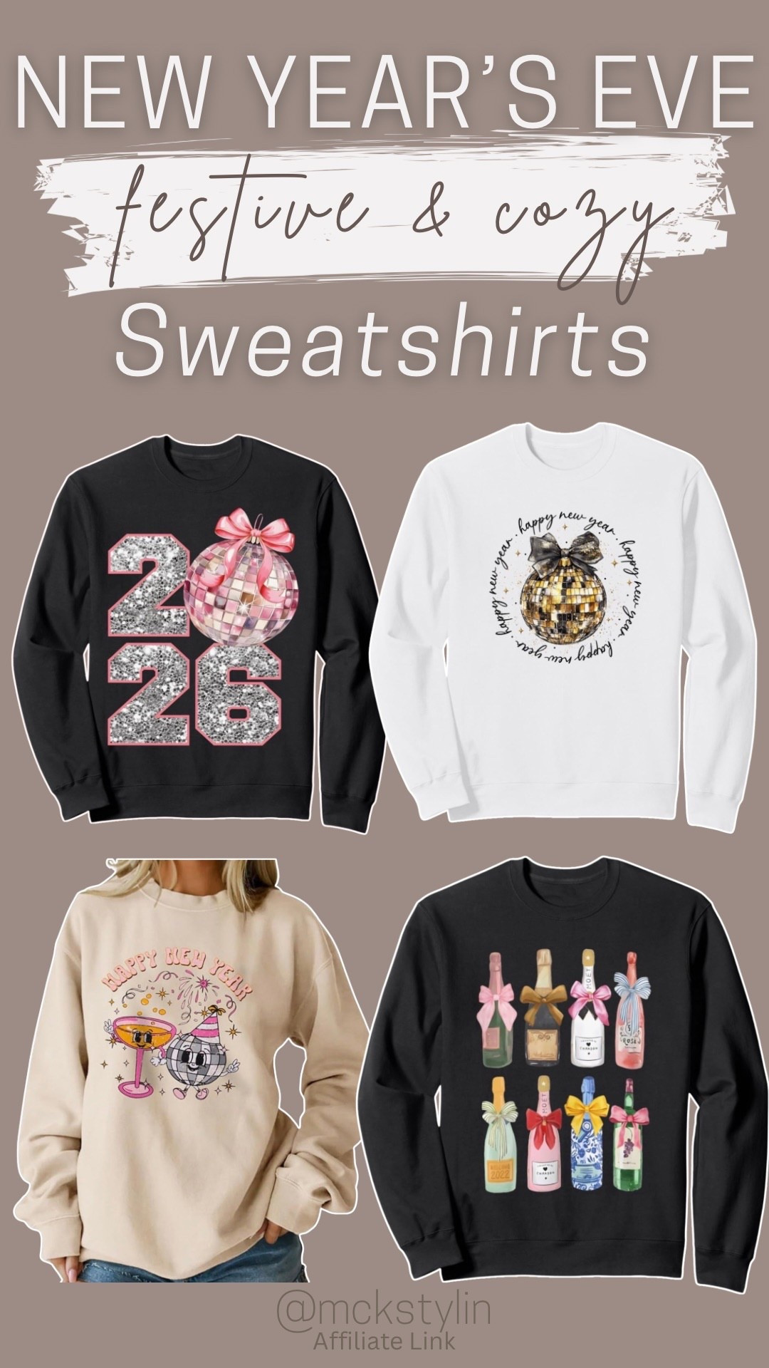 The cutest sweatshirts for NYE!! 

#LTKHoliday #LTKSeasonal