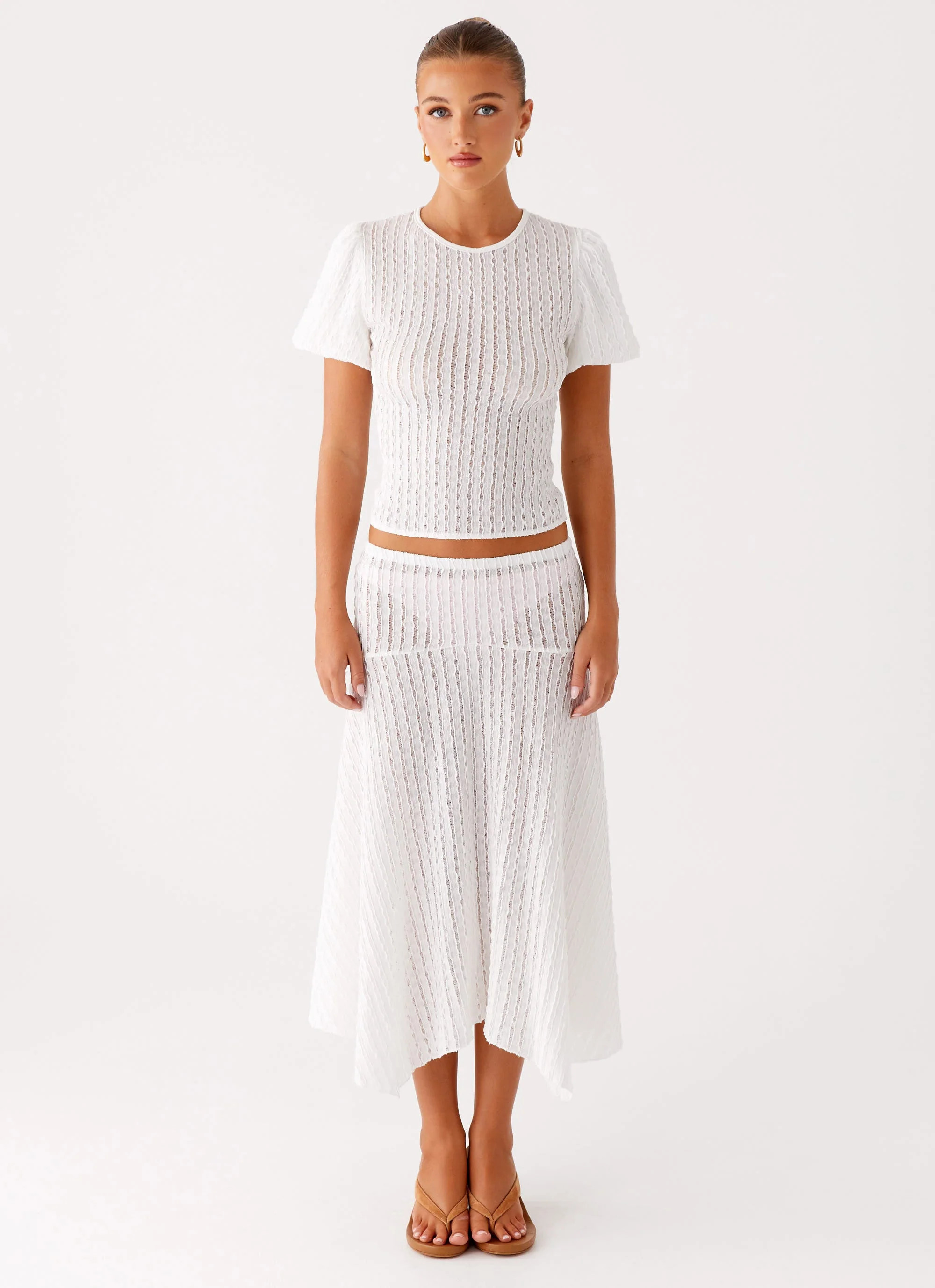 Katta Midi Skirt - Ivory | Peppermayo (Global)