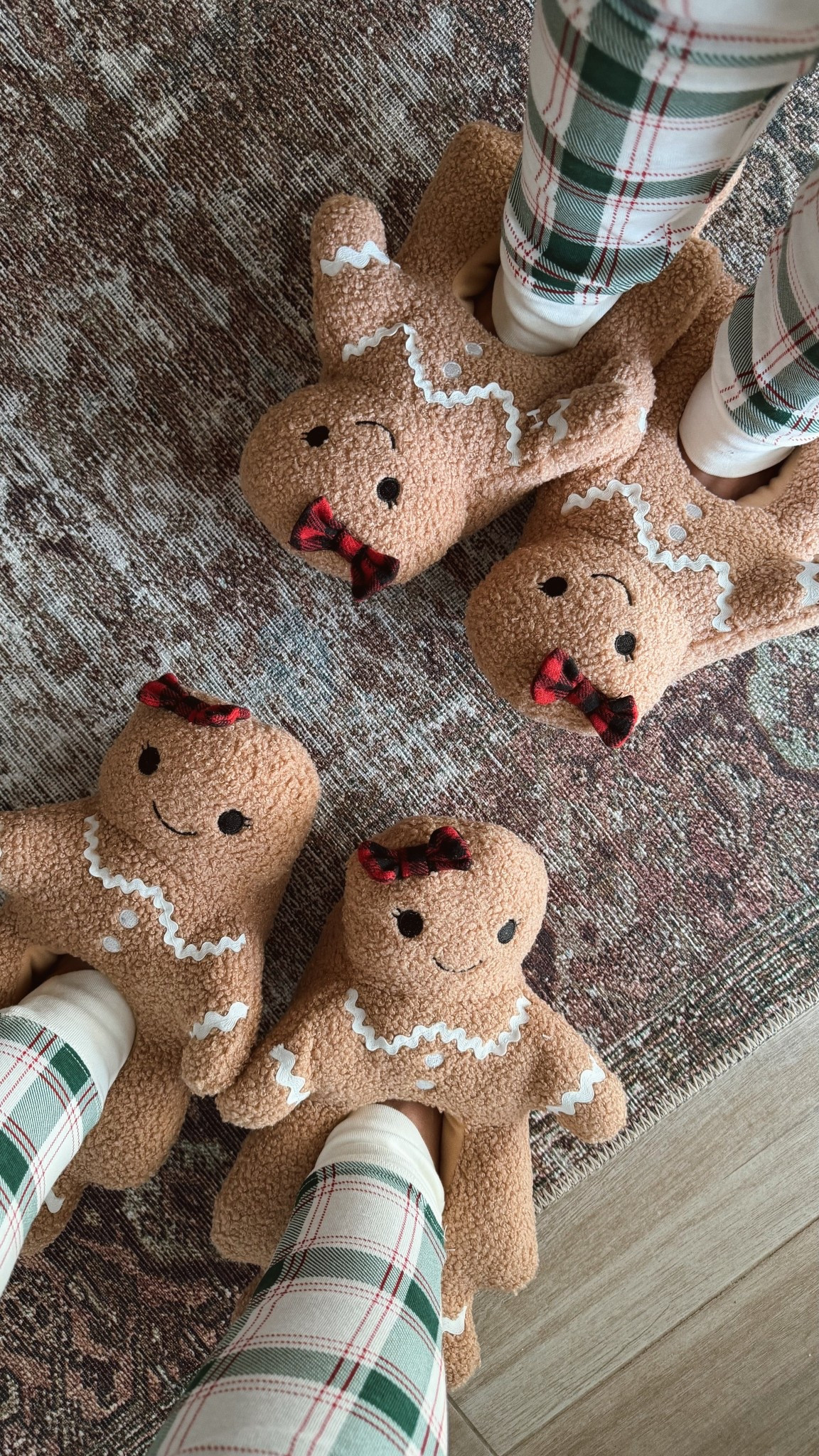 Tell me you’ve ever seen Christmas slippers that are this cute 🥰😍❤️ they’re girls slippers but they run big - i wear a 6 and im wearing the 4 in girls ✨

#slippers #christmasslippers #mommyandme #girlsslippers #walmart #walmartfind #gingerbread #christmaspajamas 

#LTKmomlife #LTKHoliday #LTKKids