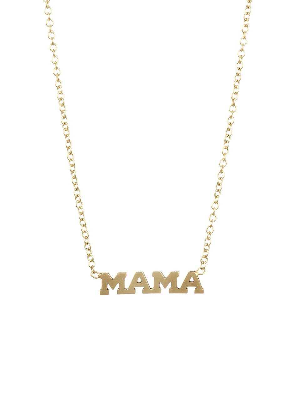 Itty Bitty 14K Gold Mama Necklace | Saks Fifth Avenue