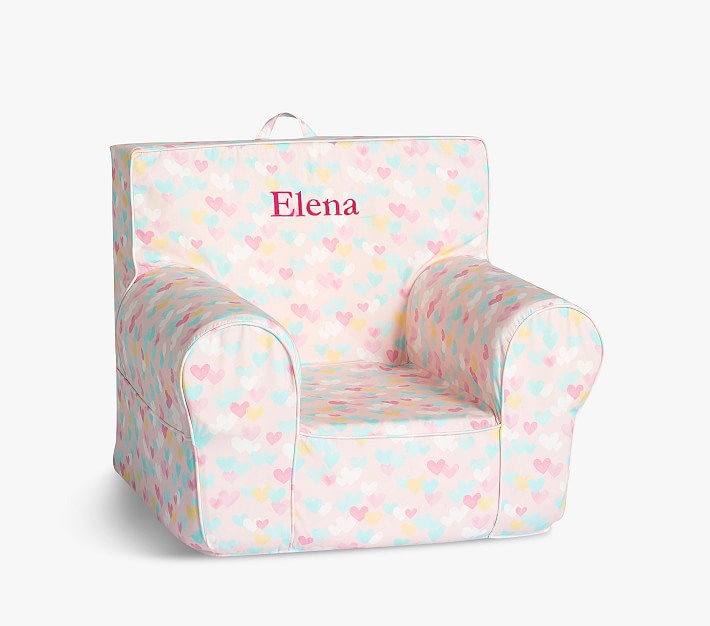 Kids Anywhere Chair®, Blush Retro Hearts | Pottery Barn Kids