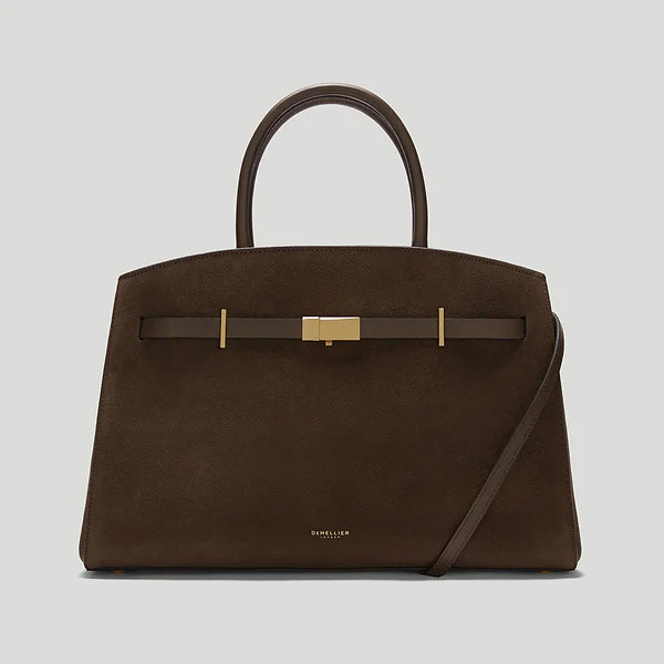 The Midi Hudson | Mocha Suede & Mocha Smooth | DeMellier | DeMellier