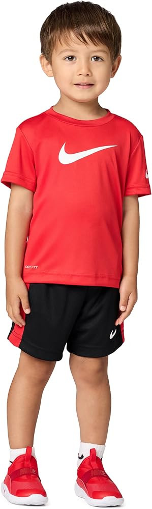 Amazon.com: Dri-Fit Swoosh T-Shirt and Mesh Shorts 2-Piece Outfit Set : Clothing, Shoes & Jewelry | Amazon (US)