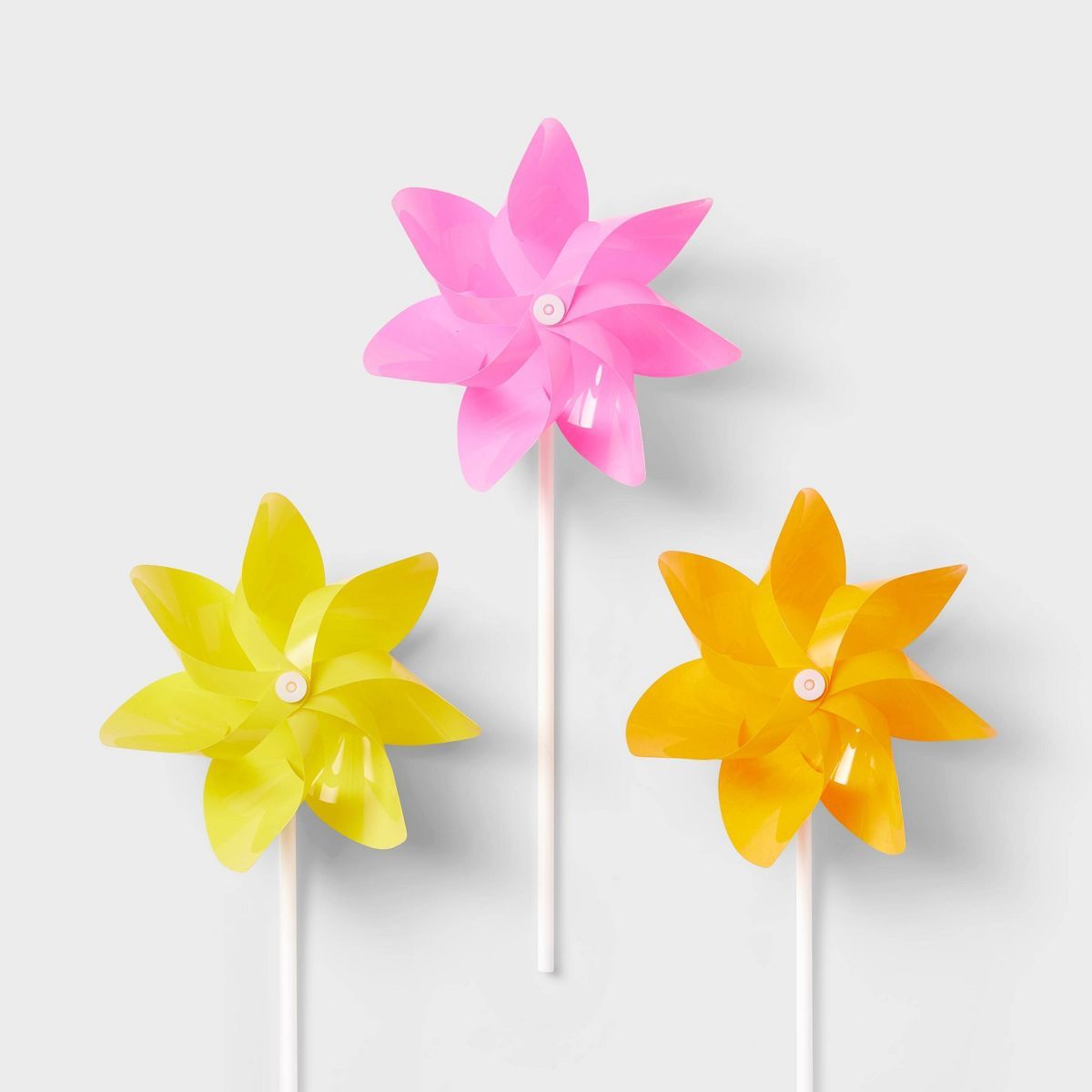 3pk Mini Pinwheels Pink Orange & White - Sun Squad™ | Target