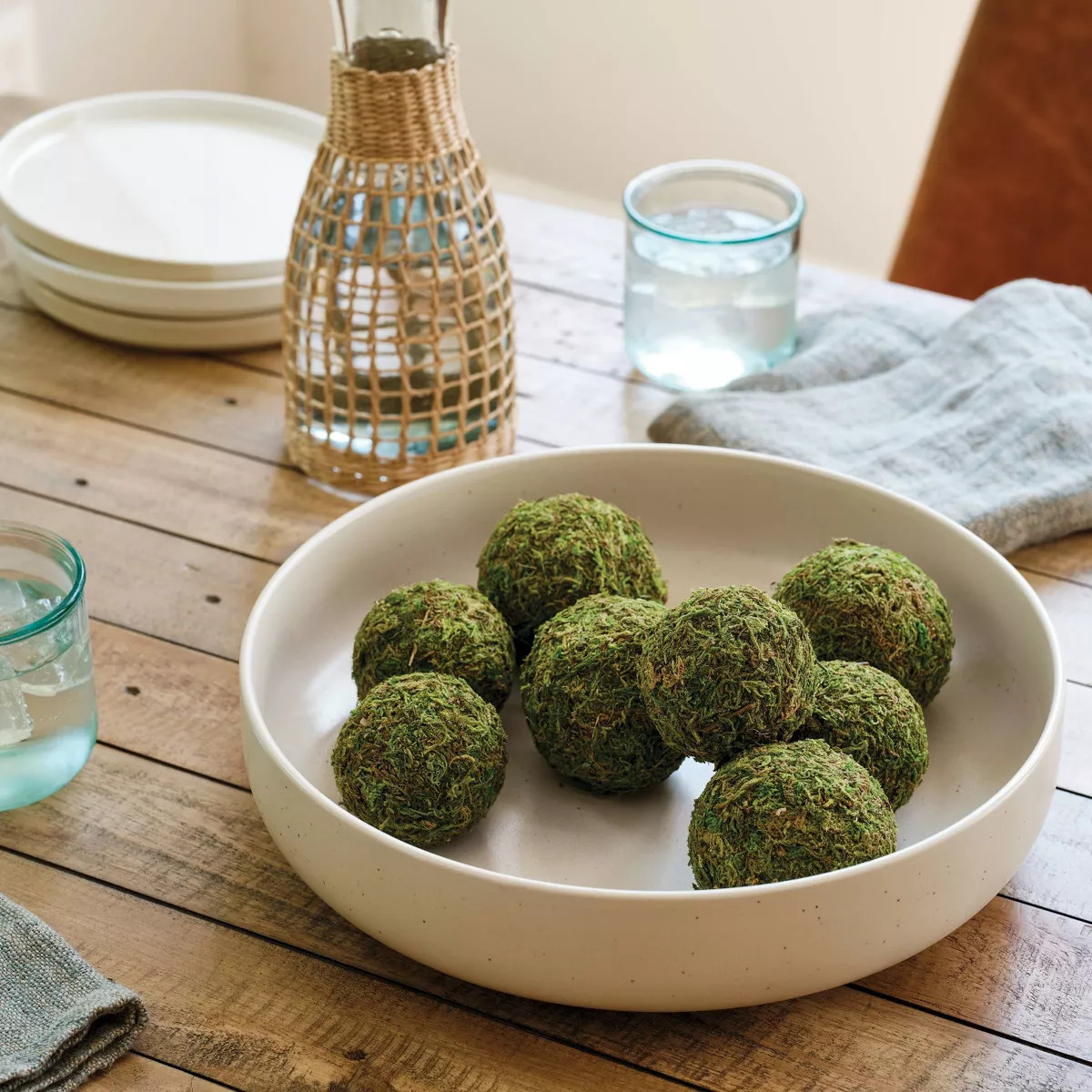 Decorative Moss Ball Filler Dark Moss Green - Threshold™: Faux Botanicals, Foam Crafted, Home A... | Target