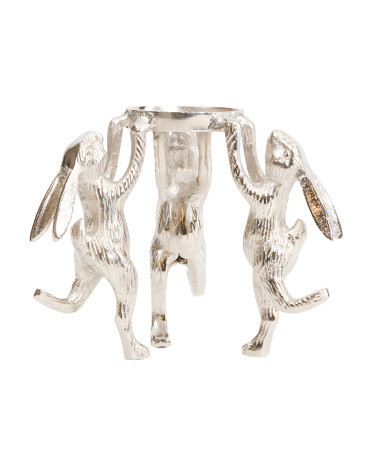 Aluminum Bunny Tealight Candle Holder | TJ Maxx