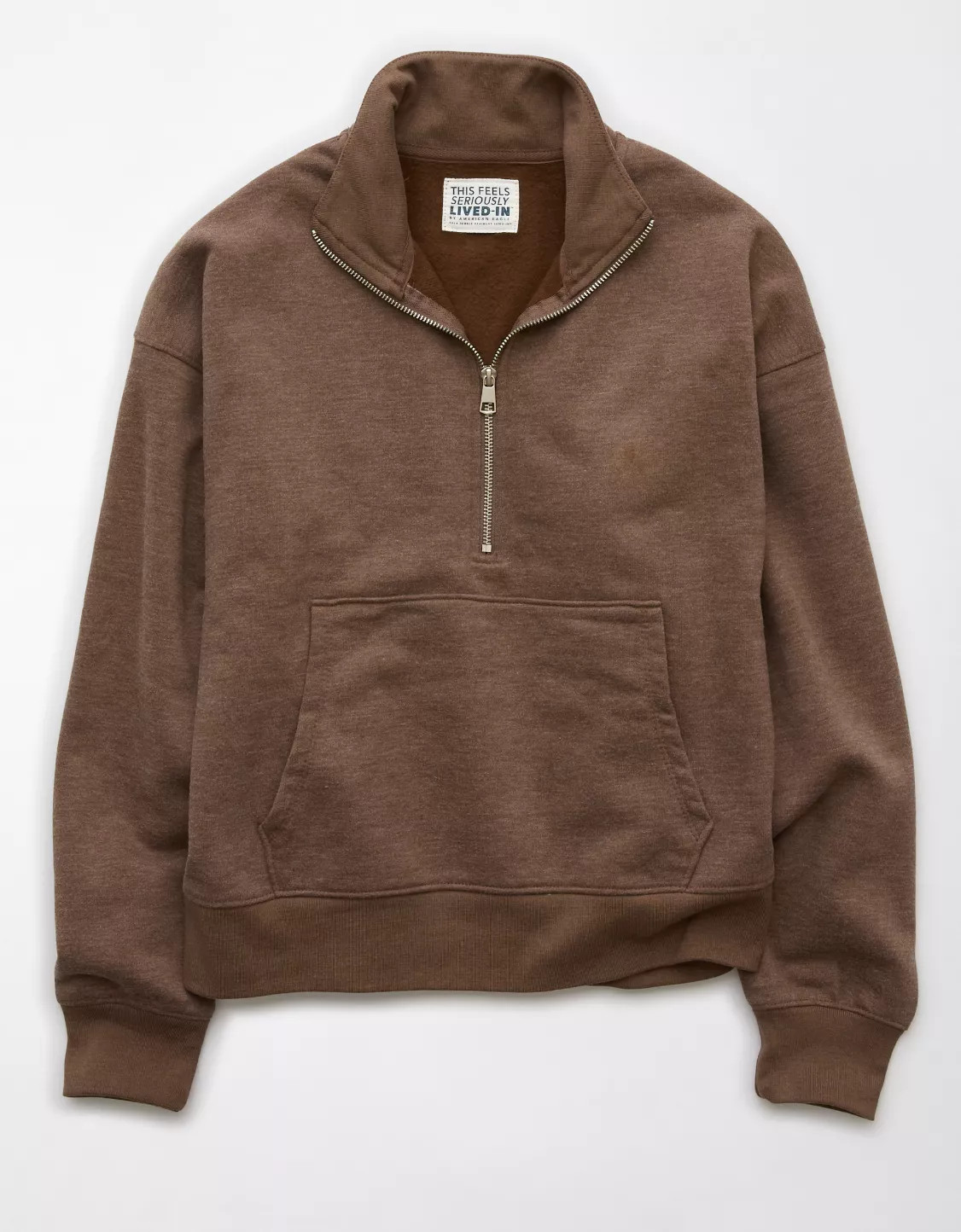 AE Everyday Luxe Quarter-Zip Sweatshirt | American Eagle Outfitters (US & CA)