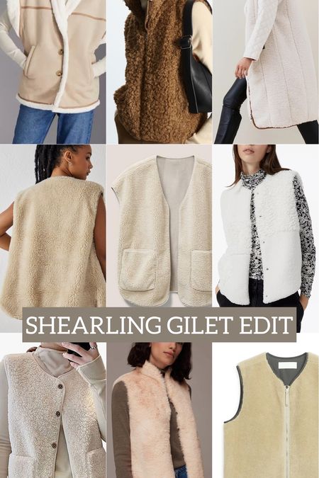 SHEARLING GILET EDIT 🐑

Borg gilet - shearling vest - teddy gilet #shearling #gilet #trends 

#LTKstyletip #LTKSeasonal #LTKunder100