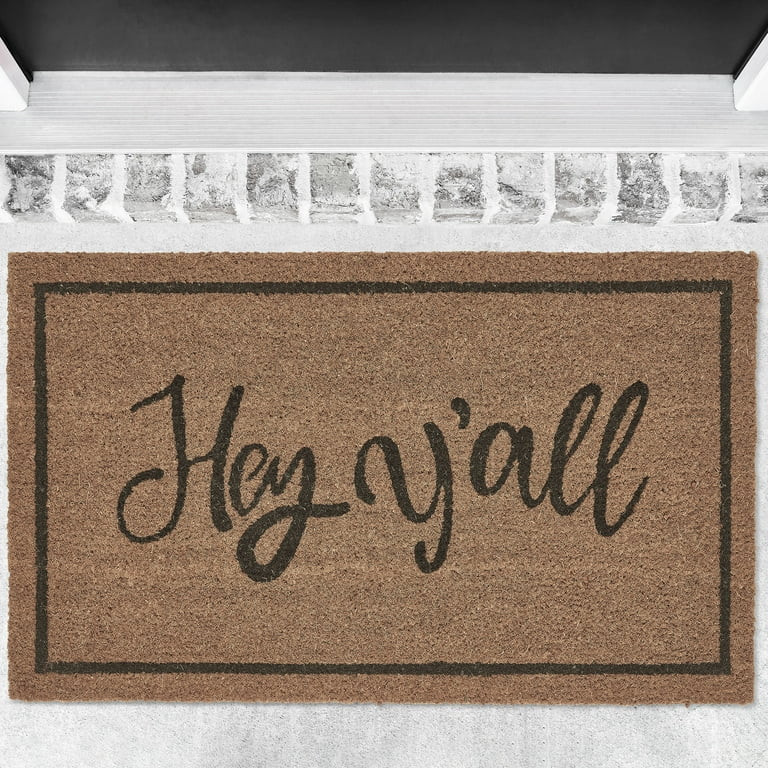 My Texas House Hey Y'all Coir Doormat, 18" x 30" | Walmart (US)