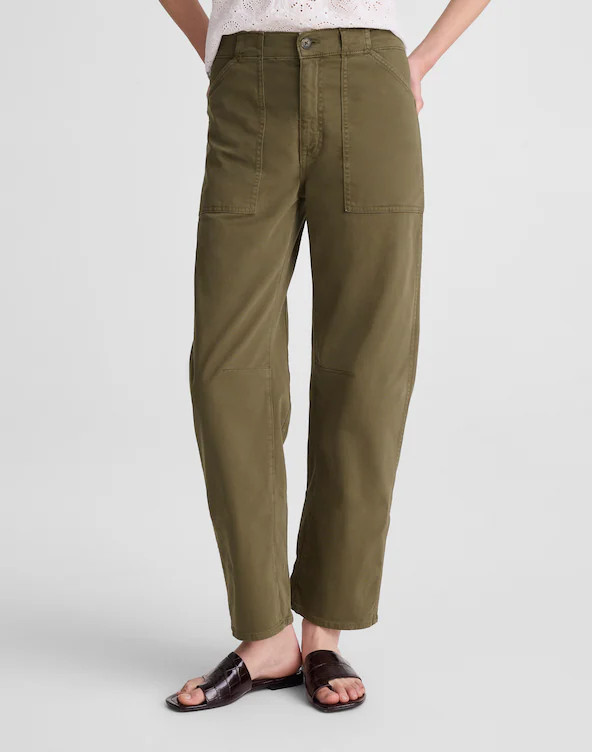 The Darted Barrel-Leg Utility Pant | Madewell