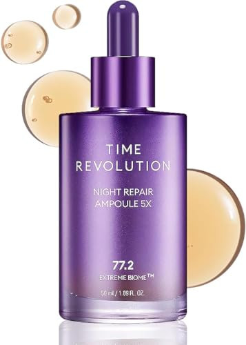 MISSHA Time Revolution Night Repair Face Serum Ampoule (5th Gen) - Overnight Probiotic Skincare for Revitalization and Radiance, 1.69 Fl Oz | Amazon (US)
