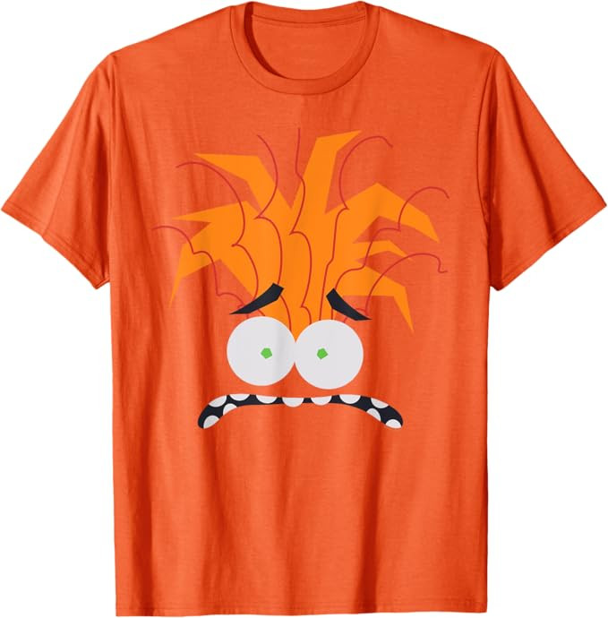 Disney and Pixar’s Inside Out 2 Anxiety Costume Big Face T-Shirt | Amazon (US)