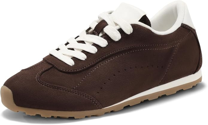 Coutgo Women's Fashion Sneakers Casual Walking Shoes Lace Up Tennis Shoes | Amazon (US)