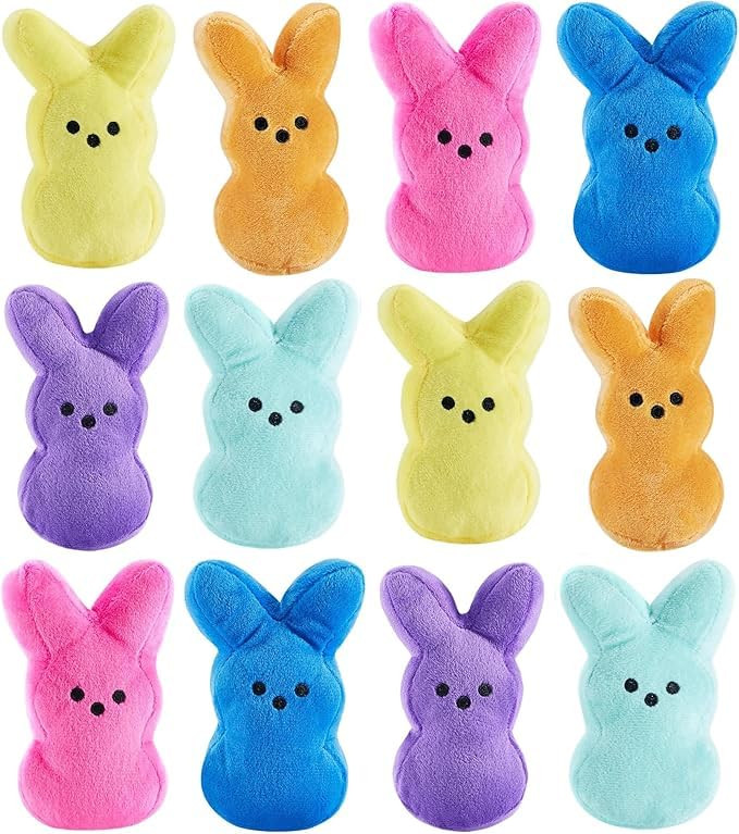 12PCS Cute Bunny Plush Toys,Easter Basket Stuffers Toys for Kids,Bunny Stuffed Animals,Easter Par... | Amazon (US)