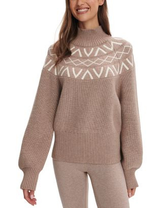 Marcie Fair Isle Yoke Mock Neck Knit Sweater | Bloomingdale's (US)