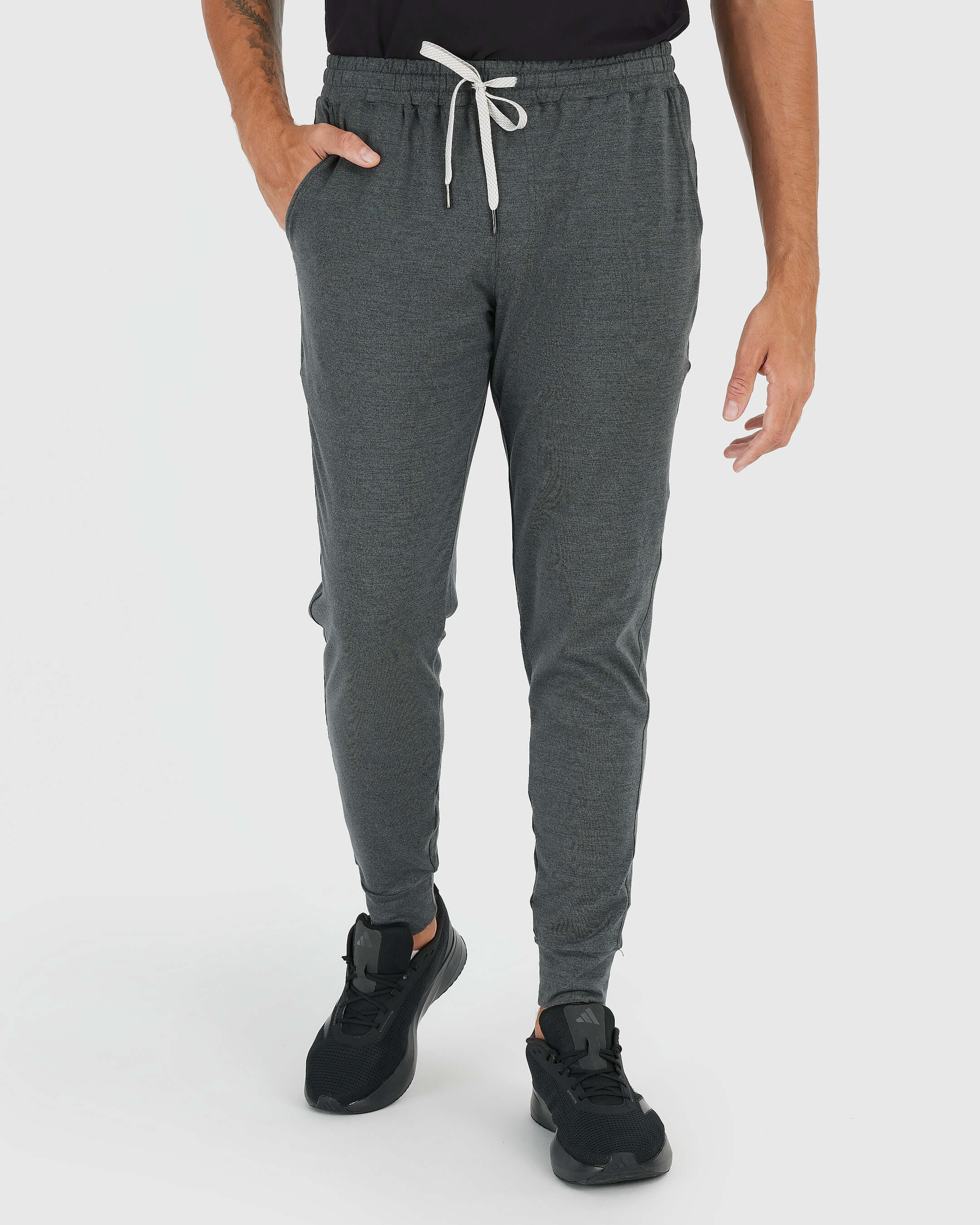 Charcoal Heather Gray Active Joggers | True Classic