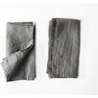 steel Linen Napkins - Set Of 2 | Etsy (US)