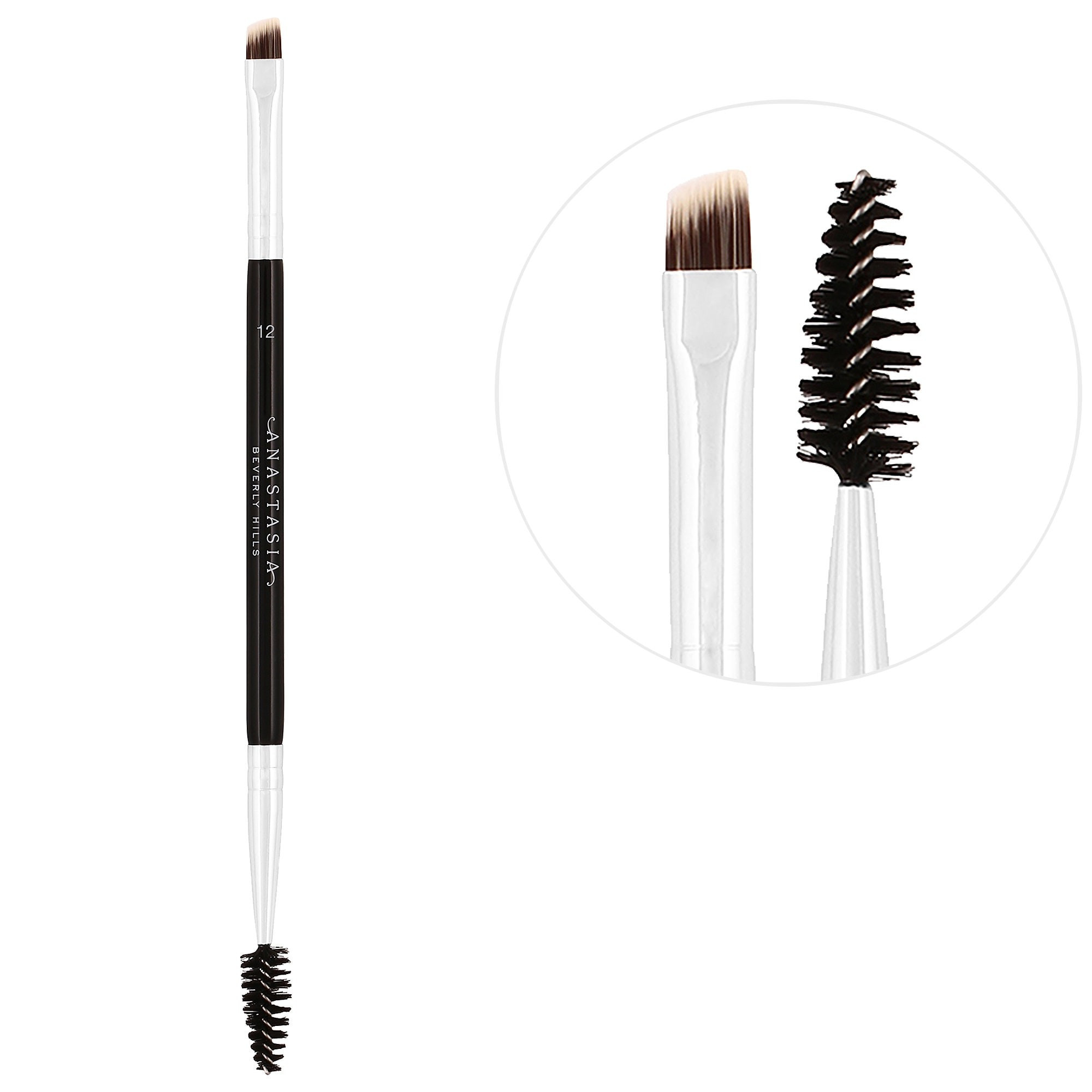 Anastasia Beverly Hills Dual-Ended Firm Angled Eyebrow Brush #12 | Sephora (CA)