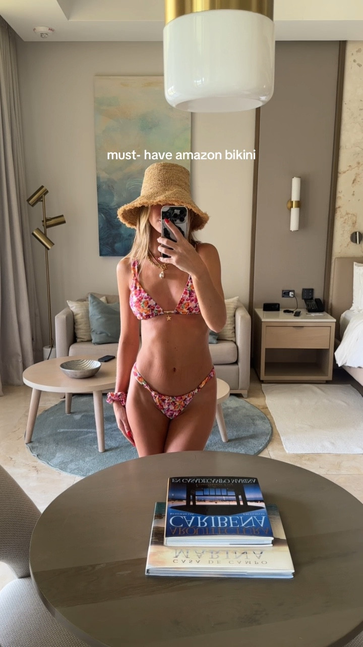 the amazon bikini you need for the summer (bonus points bc it comes with a hair scrunchie) #bikini #amazonfinds #amazonbikini #bathingsuit #poolootd #beachootd #vacation #swim #vacay #beachbod

#LTKSummerEdit #LTKFindsUnder50 #LTKSwim
