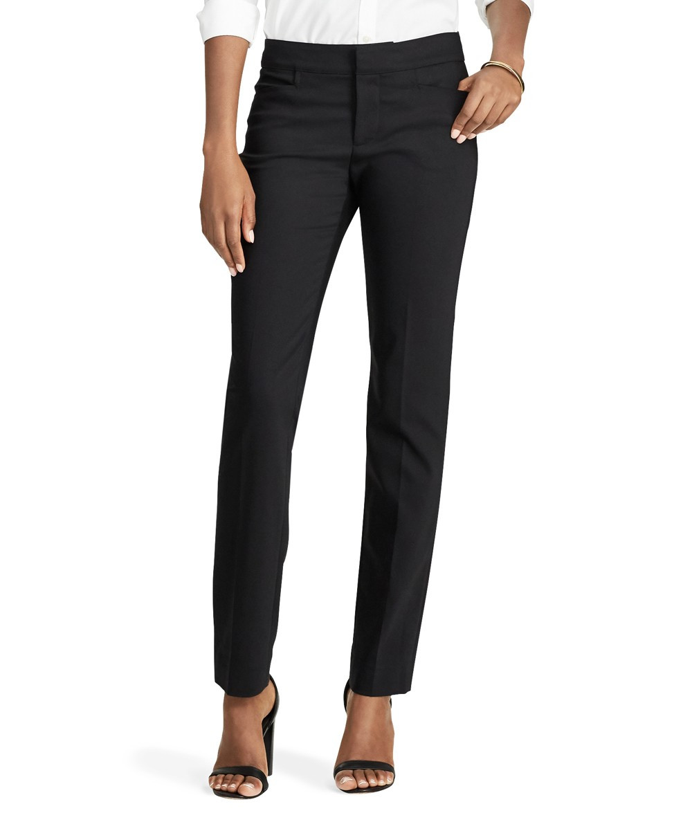 Chaps Women's Casual Pants POLO - Polo Black Skinny Pants - Women | Zulily