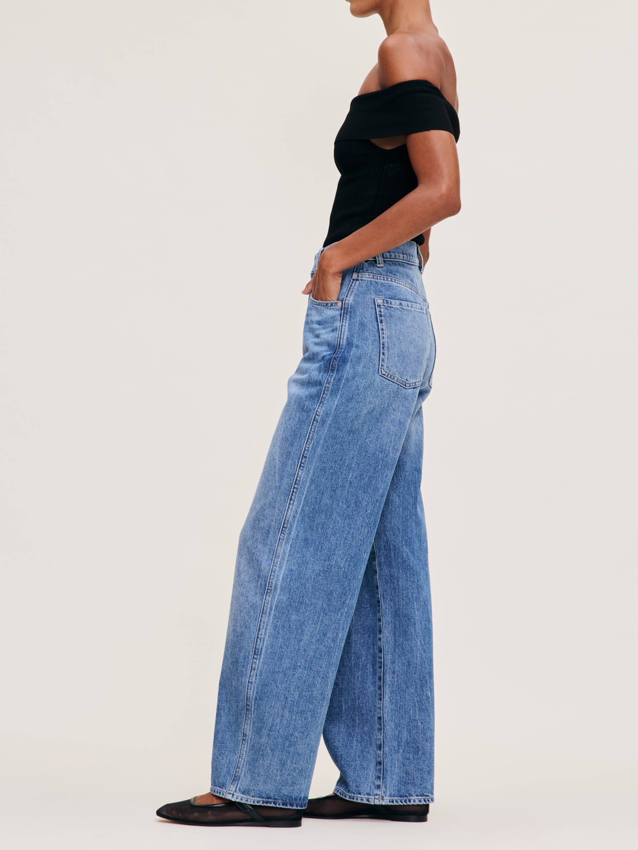 Taylor Relaxed Barrel Ultra High Rise 31" Jeans | Meadow Lake | DL 1961 Women