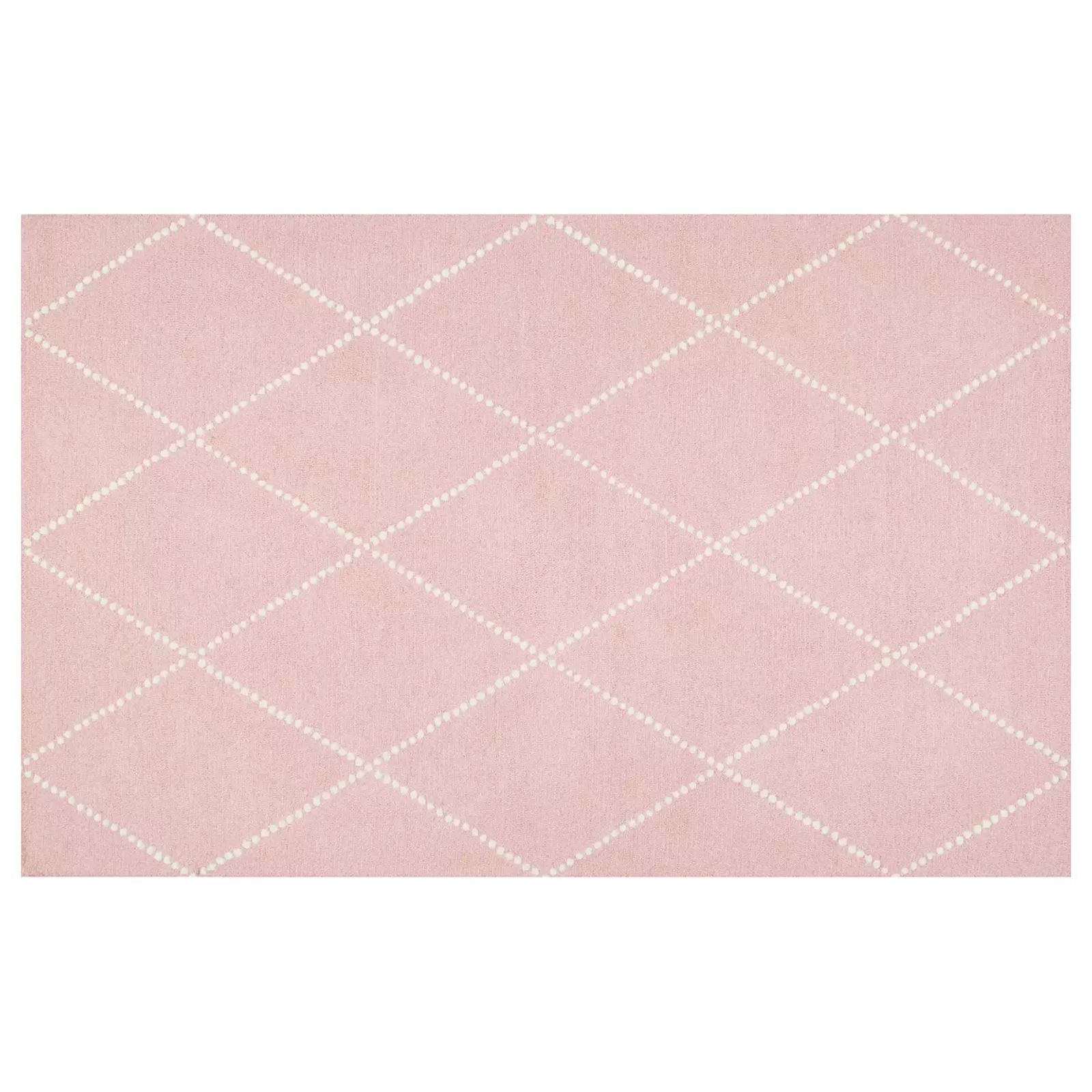 nuLOOM Varanas Elvia Lattice Wool Rug, Pink, 5X8 Ft | Kohl's