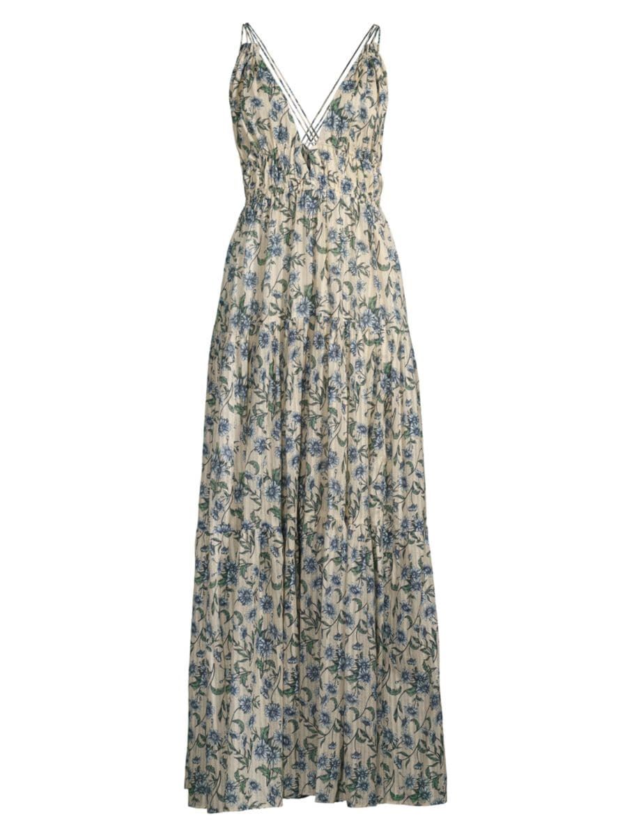 Isobel Floral Plunging Maxi Dress | Saks Fifth Avenue