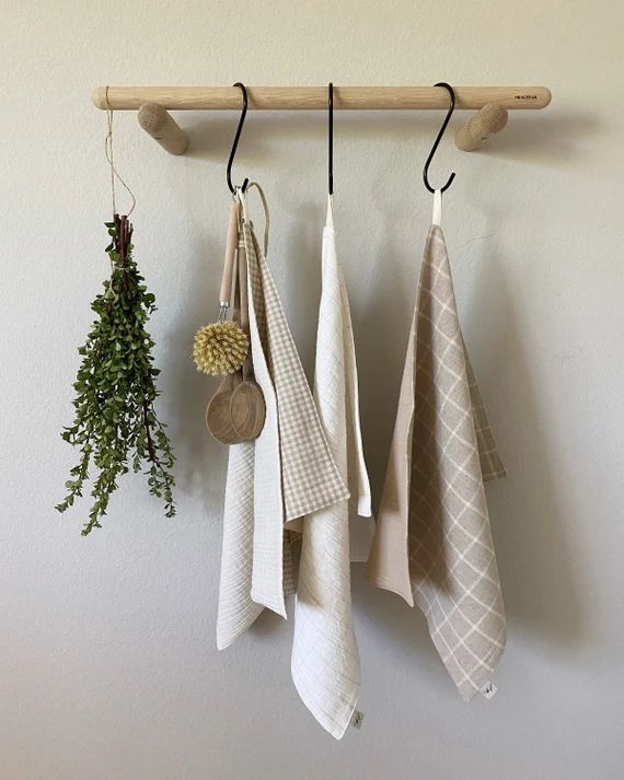 Muslin Dish Towel (Double Layered) (Small, 5 patterns), Muslin Kitchen Cloths, Gauze Kitchen Towe... | Etsy (US)