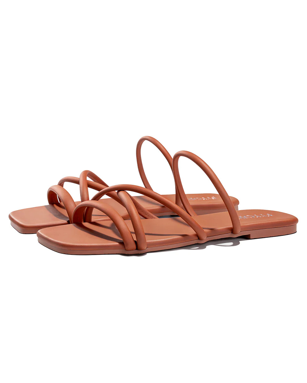 Alexis | Multi Strap Flat Slides | Fitory Footwear US
