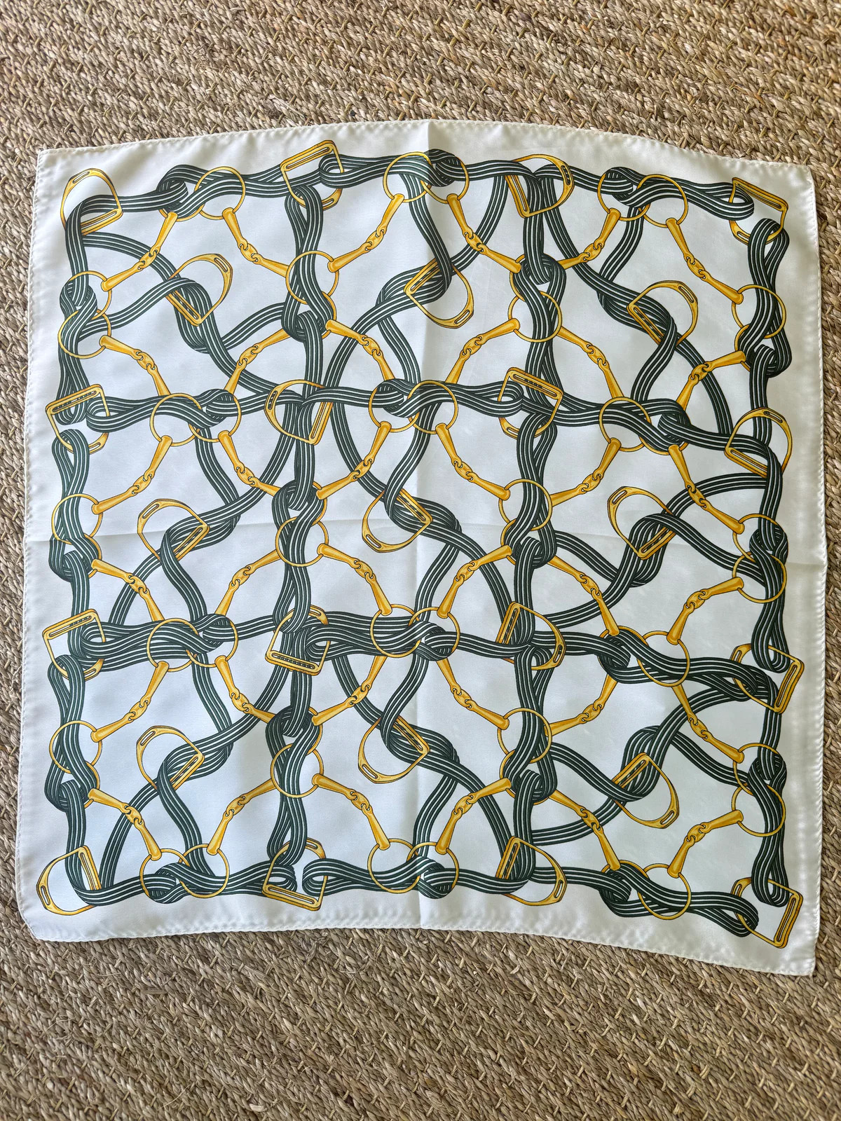 Chain Link Lightweight Square Scarf | Shop Bijou