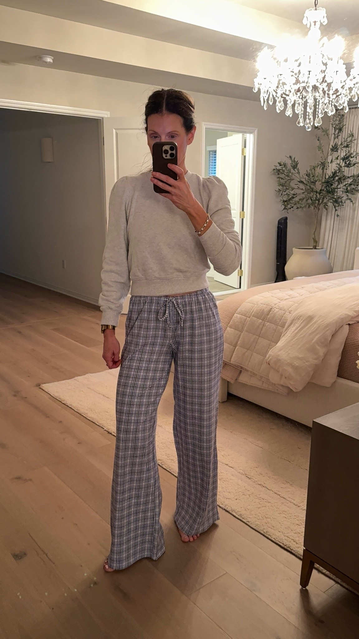Cozy cotton flannel pajamas. These are lightweight and perfect for transitional weather.  Available in many colors. I’m wearing a small.

#LTKootd #LTKmorningroutine #LTKstorytime