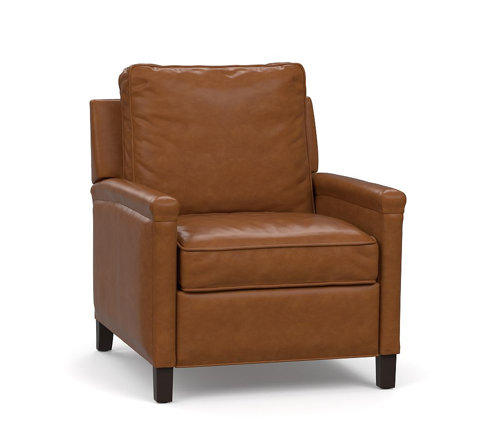 Tyler Square Arm Leather Manual & Power Recliner | Pottery Barn (US)