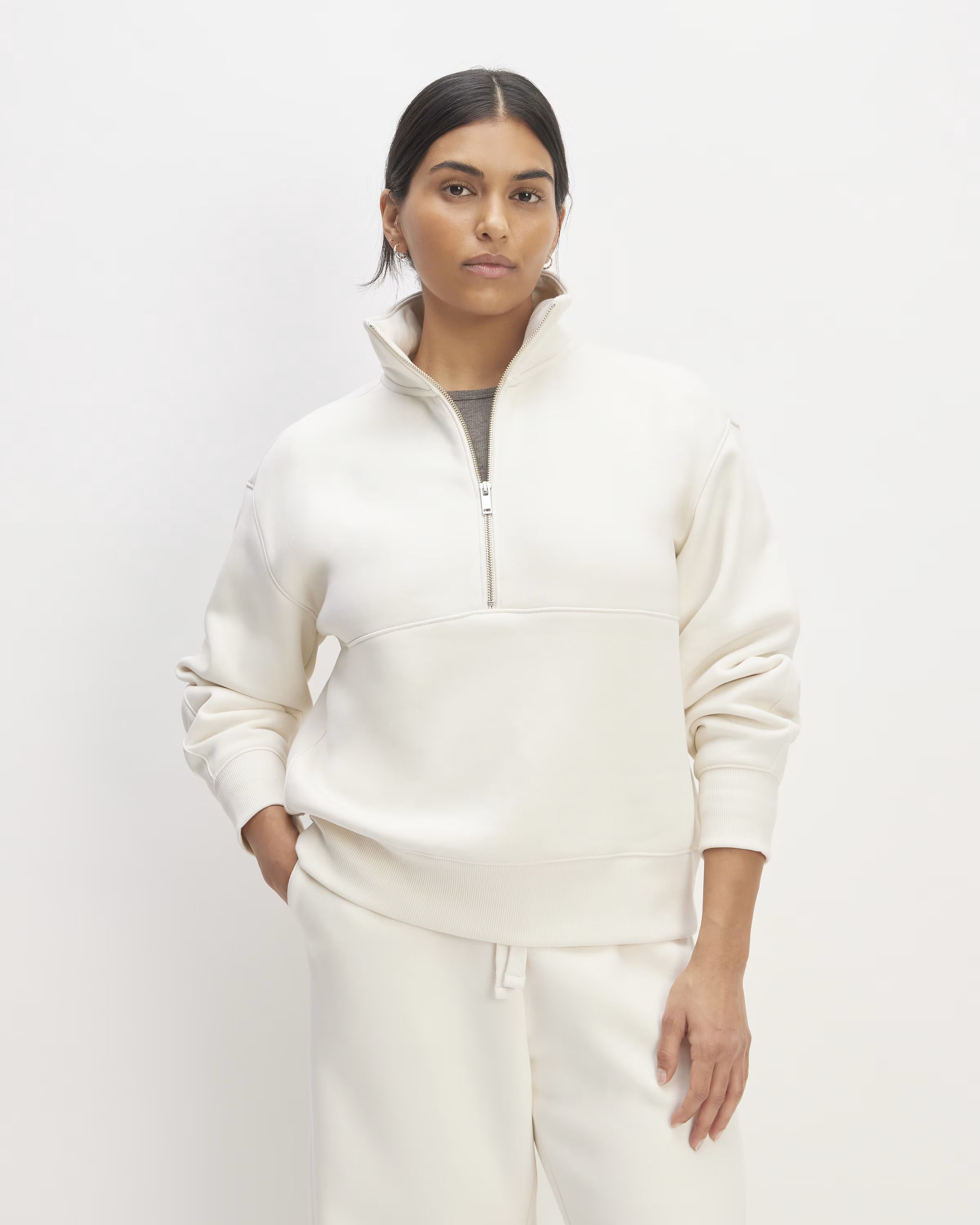 The ReTrack Half-Zip Sweatshirt | Everlane