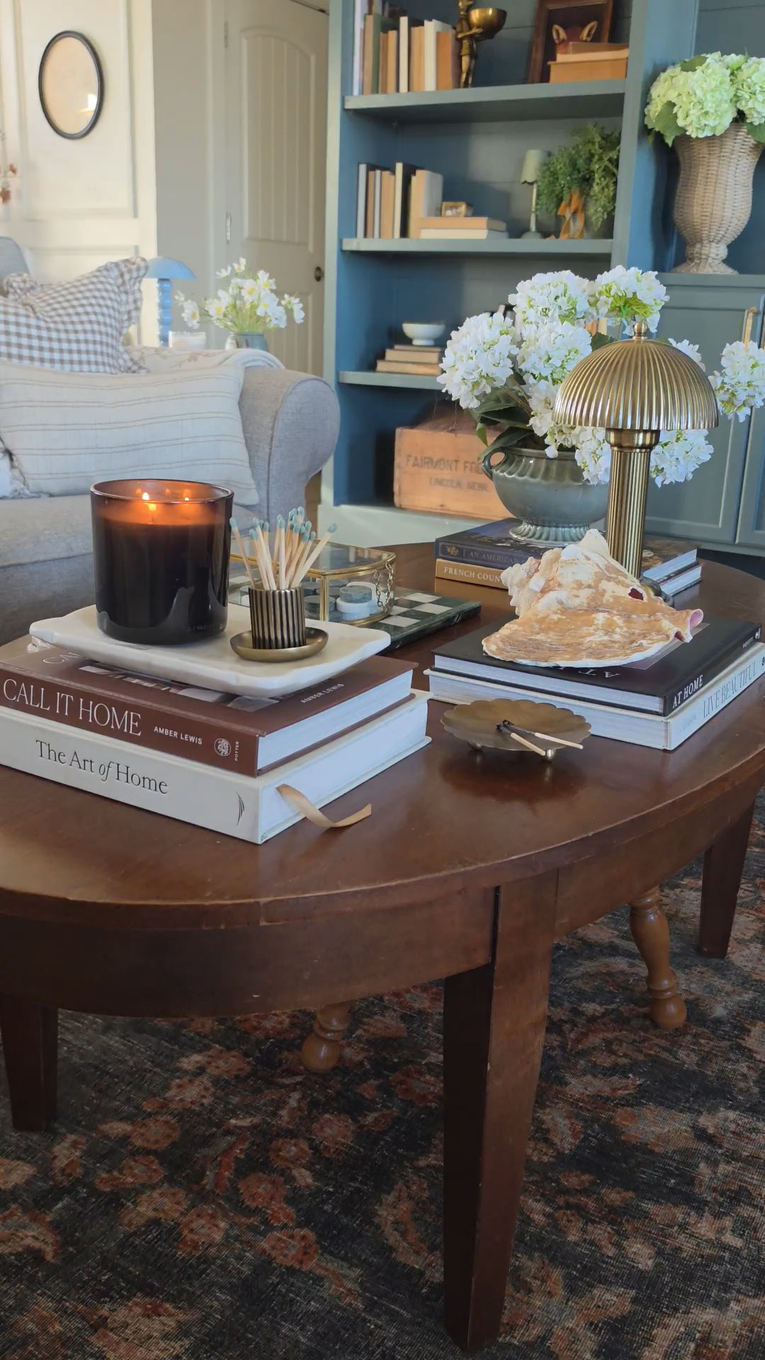 Coffee table styling for a curated and cozy home

#LTKdayinmylife #LTKHome #LTKSeasonal