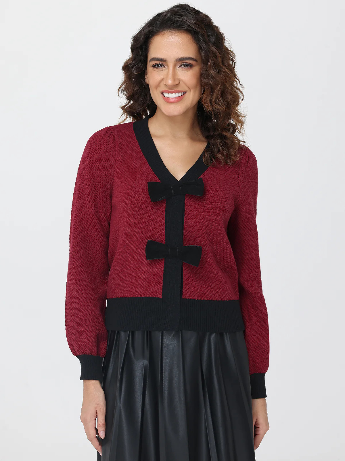 89th & Madison Bow Front Cardigan | 89th + Madison