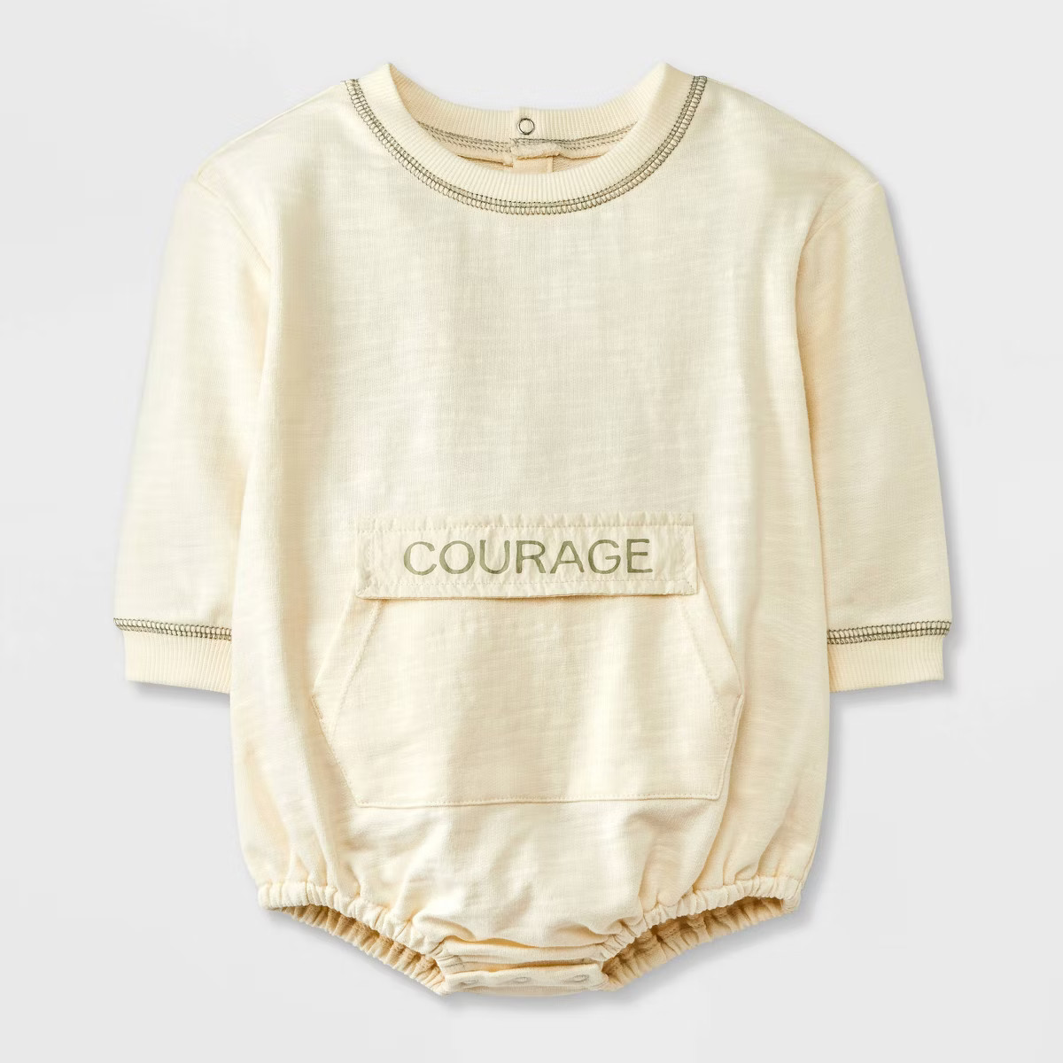 Grayson Mini Baby Boys' Kanga Bubble Romper - Off-White | Target