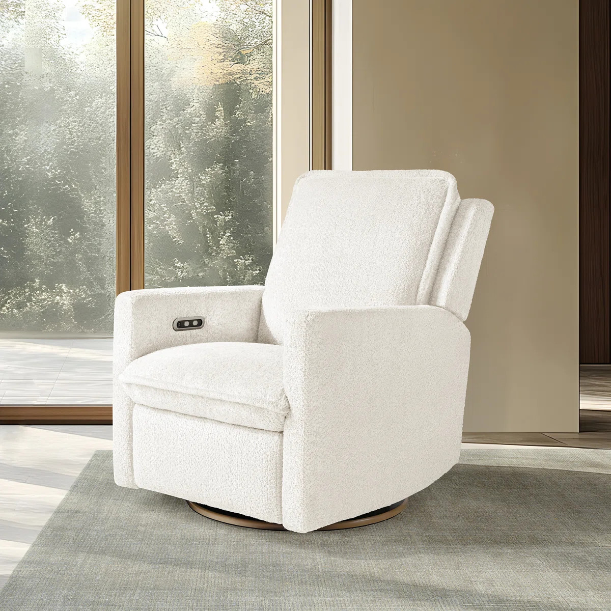 Rio Boucle Swivel Glider Power Recliner, | Wayfair North America