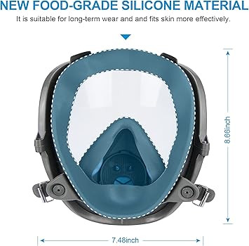 Reusable Respirator full Face Gas Cover, Organic Vapor Mask and Anti-fog, for Painting, mechanica... | Amazon (US)