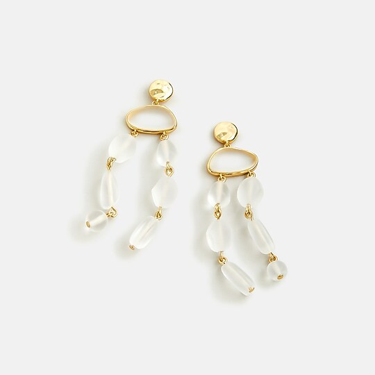 Sea glass statement drop earrings | J. Crew US