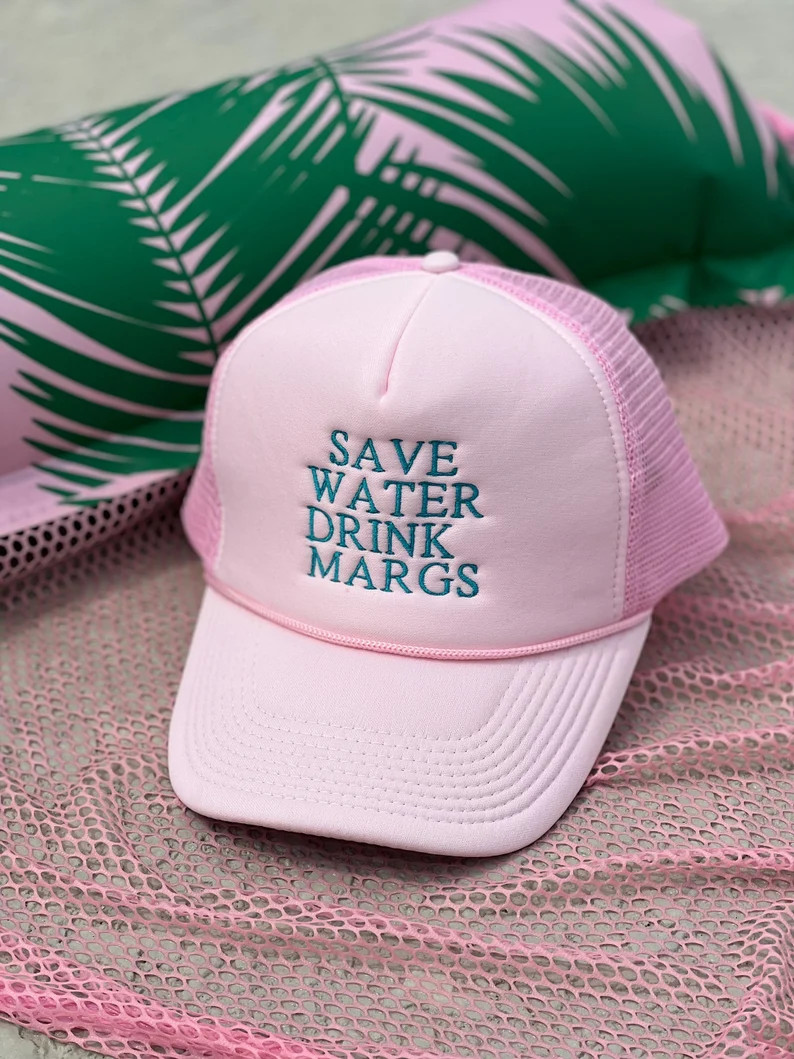 Trucker Hat Save Water Drink Margs Custom Colors Foam Vintage Trucker Hat Unisex Adult Size - Ets... | Etsy (US)