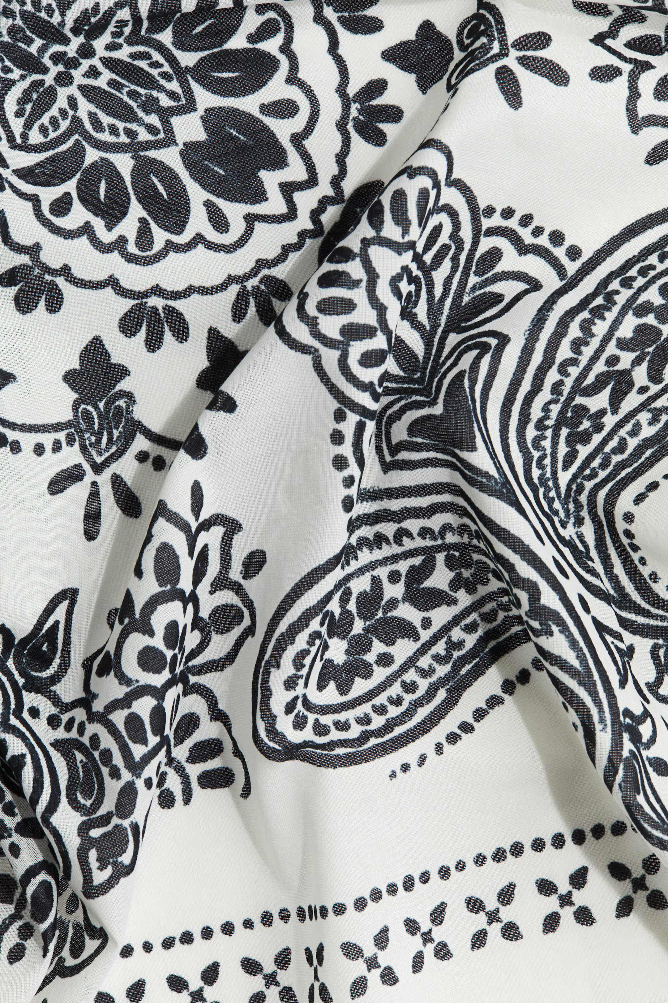 Patterned Cotton Scarf | H&M (US + CA)