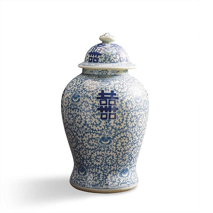 Large Chinoiserie Happiness Jar | Frontgate | Frontgate