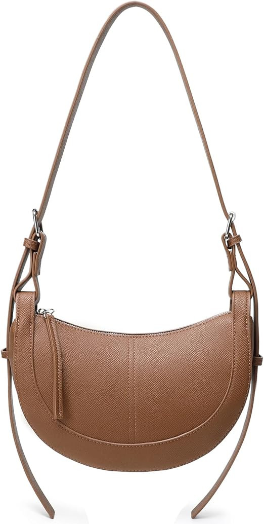 Travistar Crescent Crossbody Bags for Women - Small Shoulder Bag Leather Cross Body Purses Trendy... | Amazon (US)