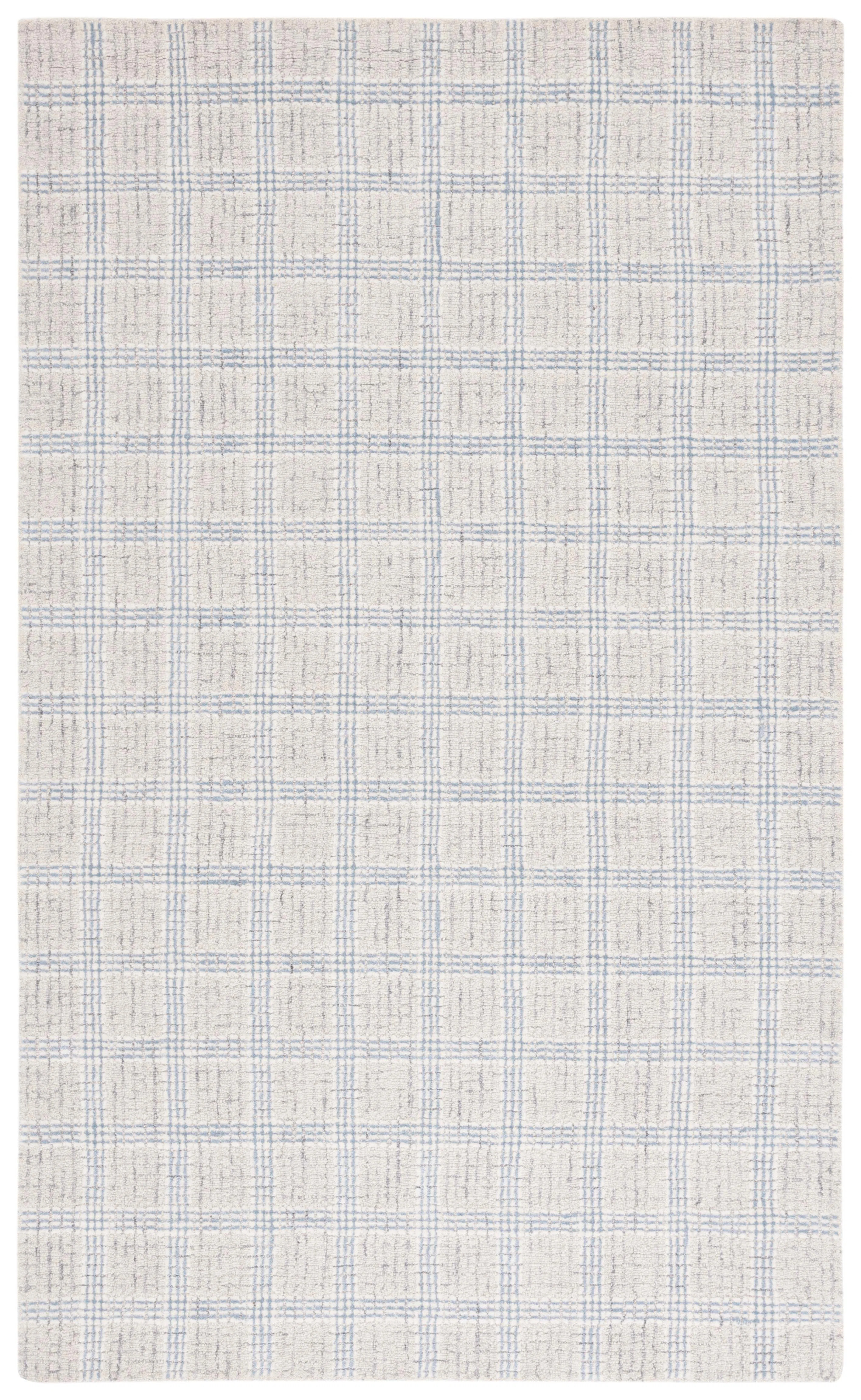 Ebony Hand Tufted Wool Pile Plaid Rug | Wayfair North America