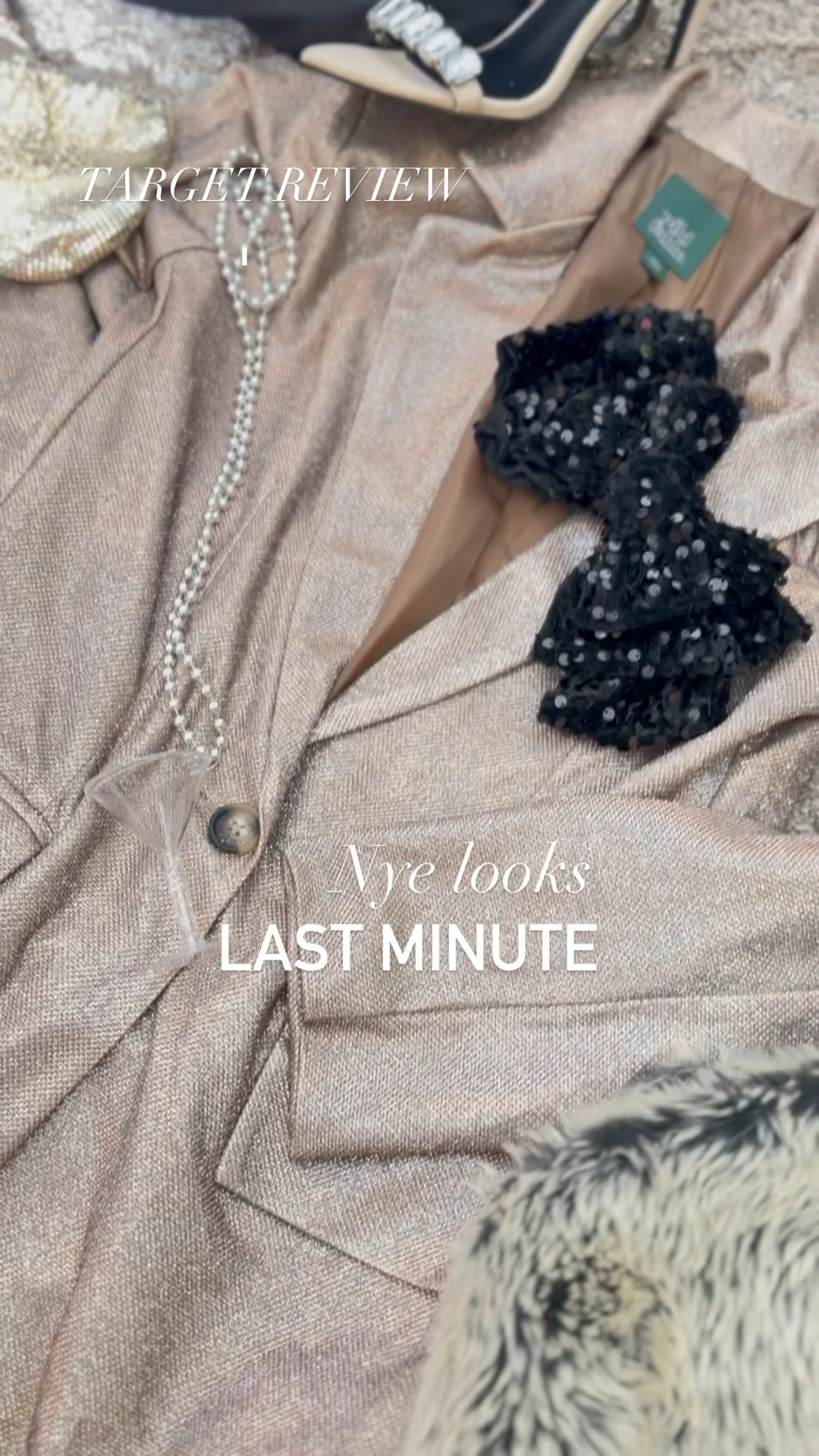 NYE at Target 
Sparkle blazer set 
Last minute looks 
Baggier fit 

#LTKparties #LTKHoliday #LTKfindsunder100