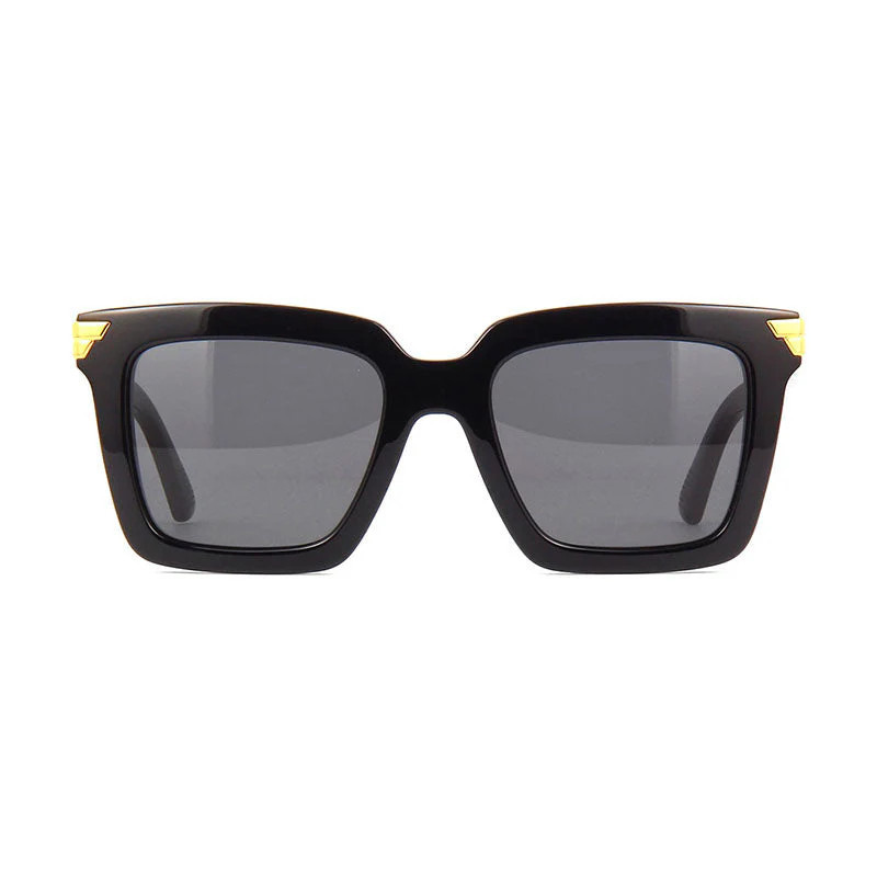 Bottega Veneta BV1005S001 Square Full Rim Sunglasses — Black - 53 | Italist Inc.